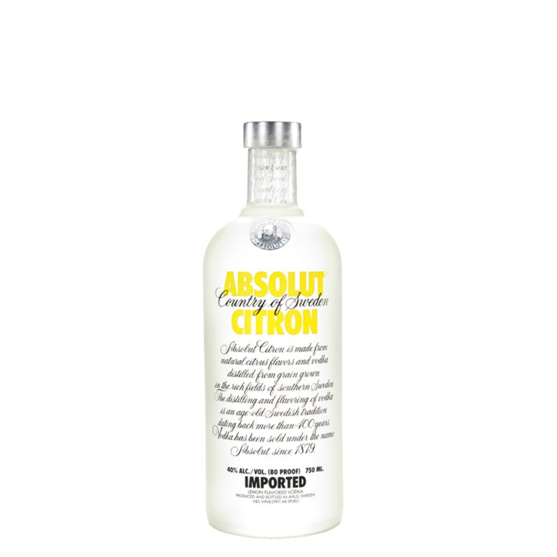 Absolut Citron Vodka (750ml)