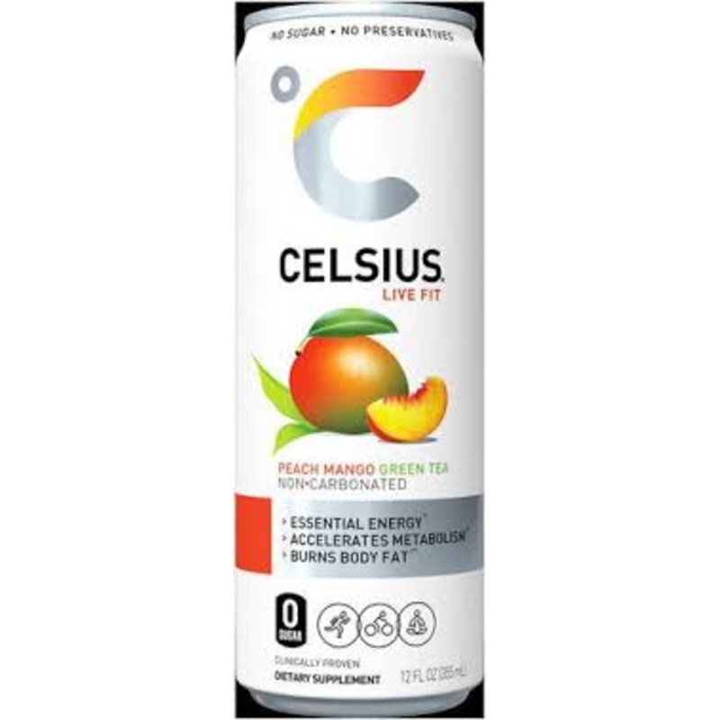 Celsius Peach Mango (12oz Can)