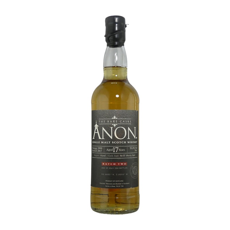 The Rare Casks 17 year Anon 1999 Batch 2  Refill Sherry Butt 53.8 ABV (700ml)
