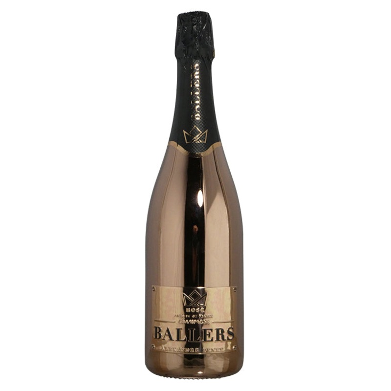 BALLERS CHAMPAGNE EXTRA BRUT ROS, ROSE GOLD CHROME - NV (750ml)