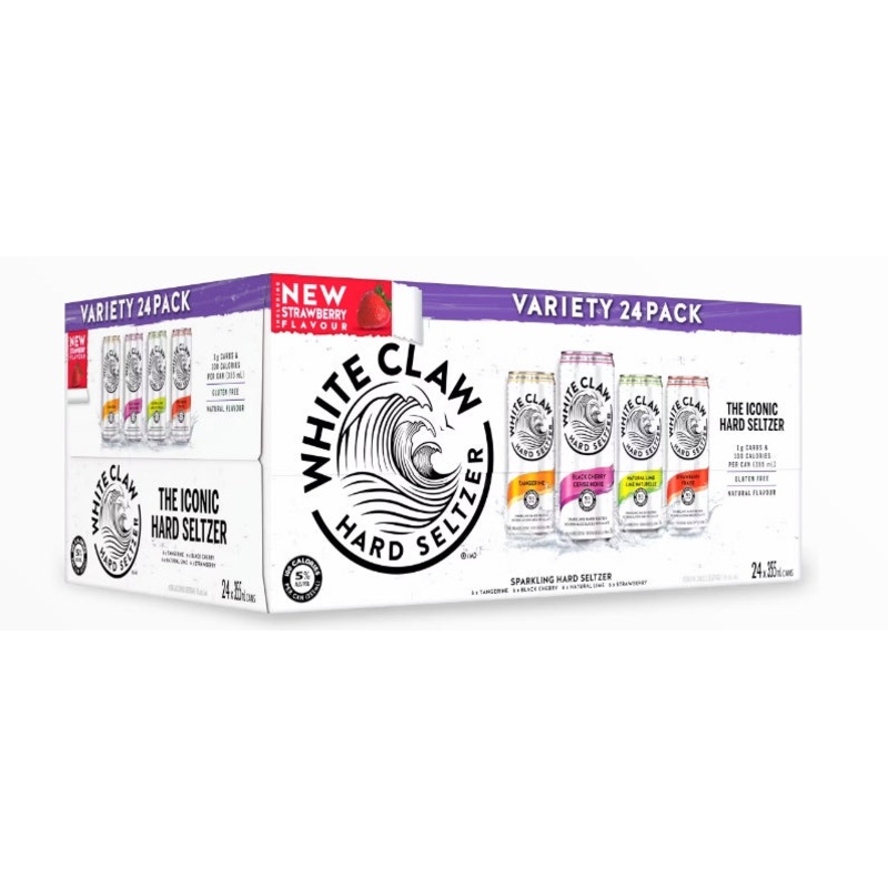 White Claw Variety Suitcase (12oz 24 Pack Cans)