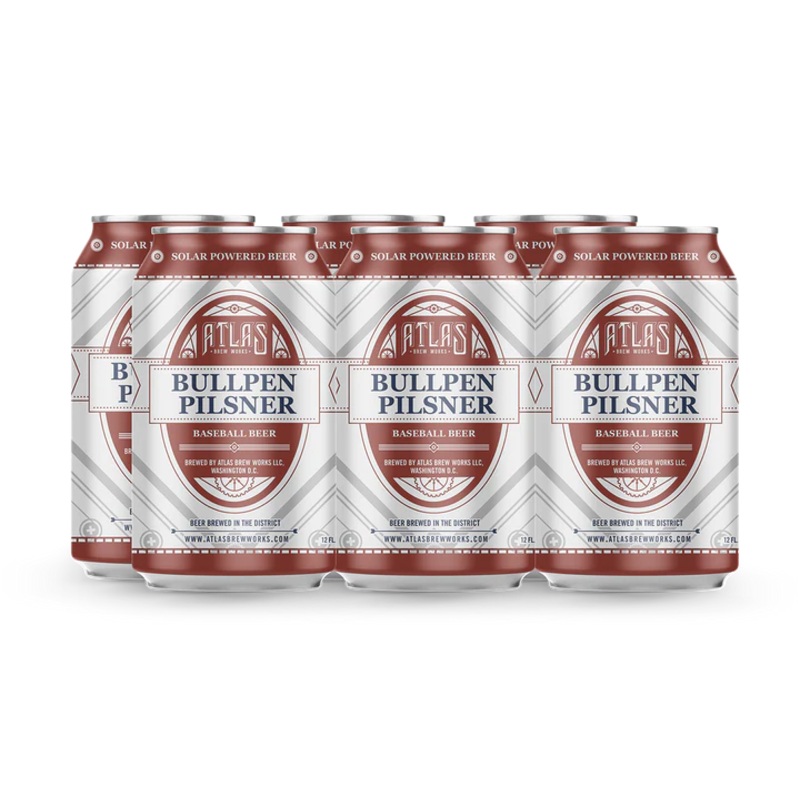 Atlas Bullpen Pilsner (12oz Can 6 Pk)
