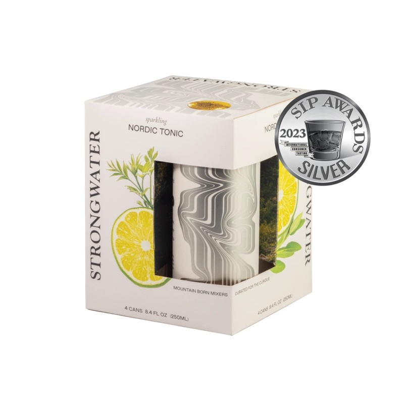 Strongwater Nordic Tonic Water (250ml can 4 Pk)