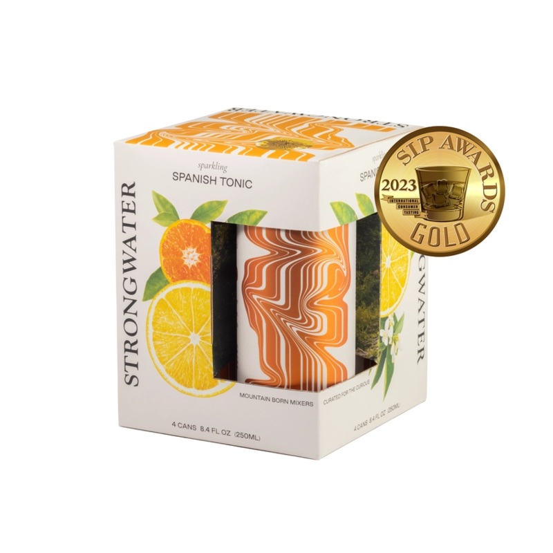 Strongwater Spanish Tonic Water (250ml can 4 Pk)