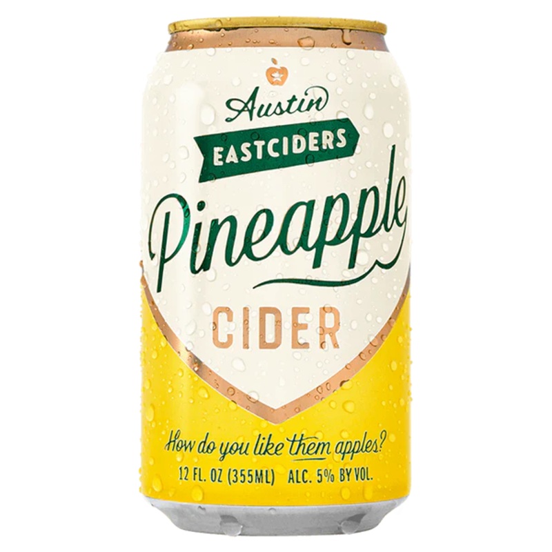 Austin Pineapple Cider (12oz Can 6 Pk)