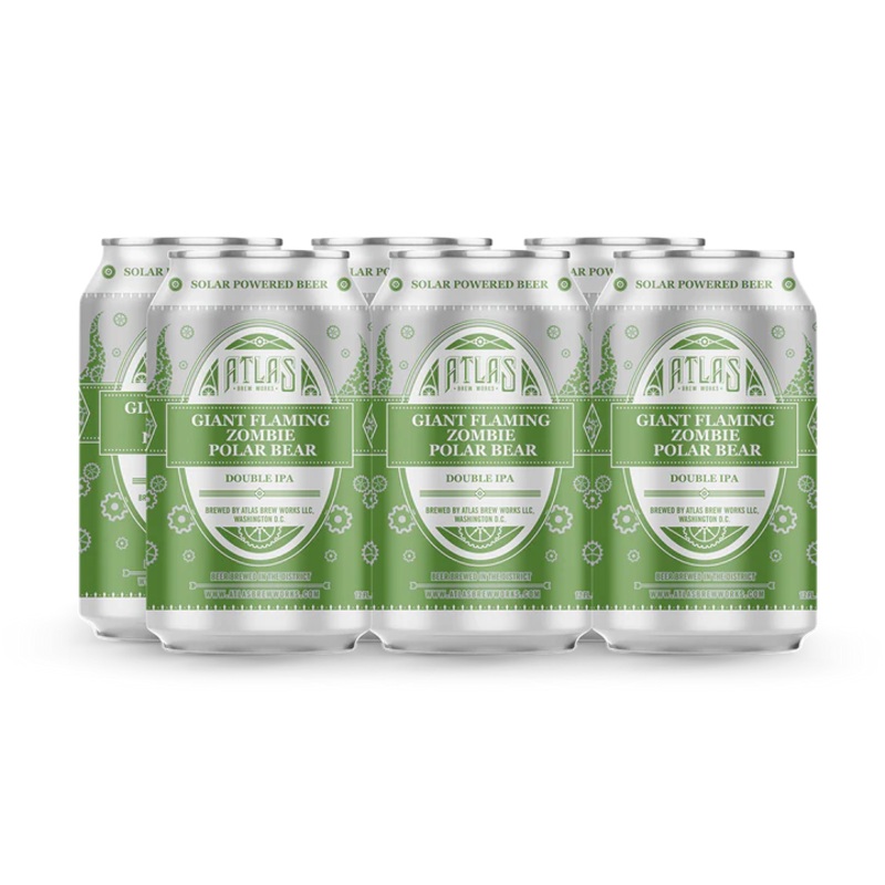 Atlas Giant Flaming Zombie Polar Bear DIPA (12oz Can 6 Pk)