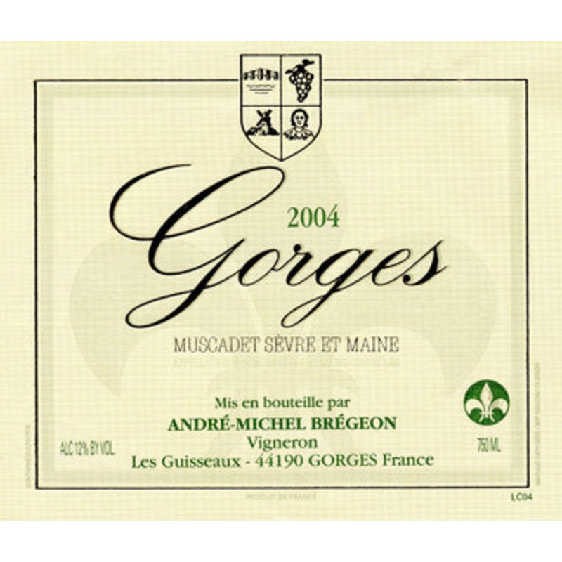Andre-Michel Bregeon Muscadet Sevre-et-Maine Gorges Cru - 2015 (750ml)