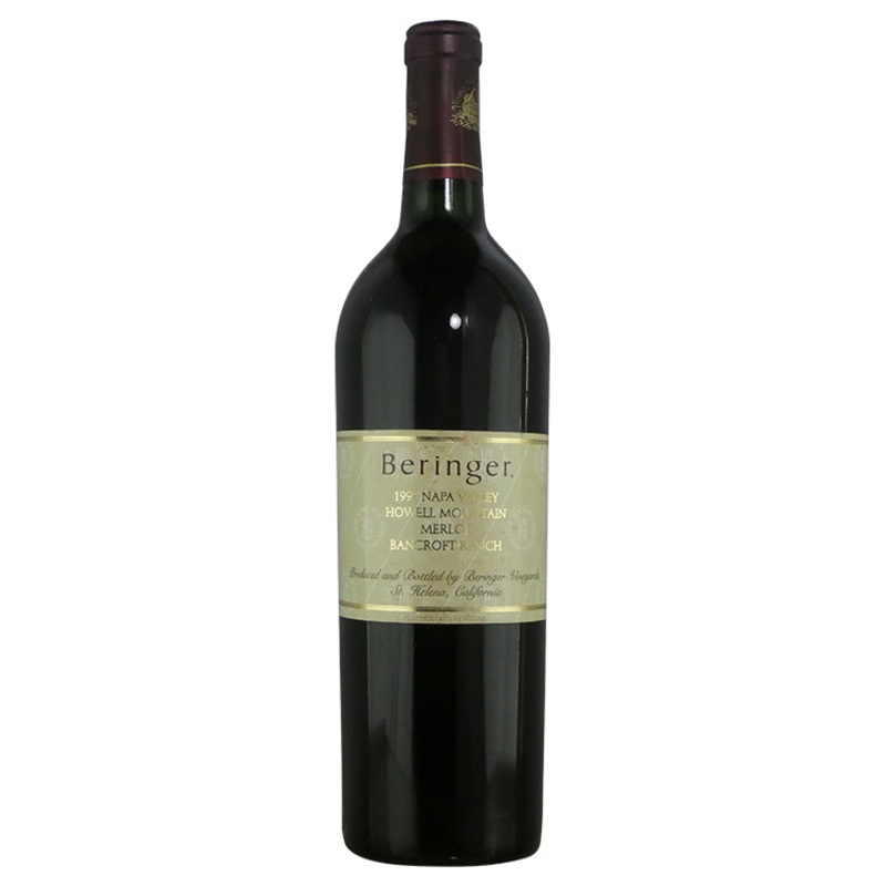 Beringer Bancroft Ranch Howell Mountain Merlot - 1991 (750ml)