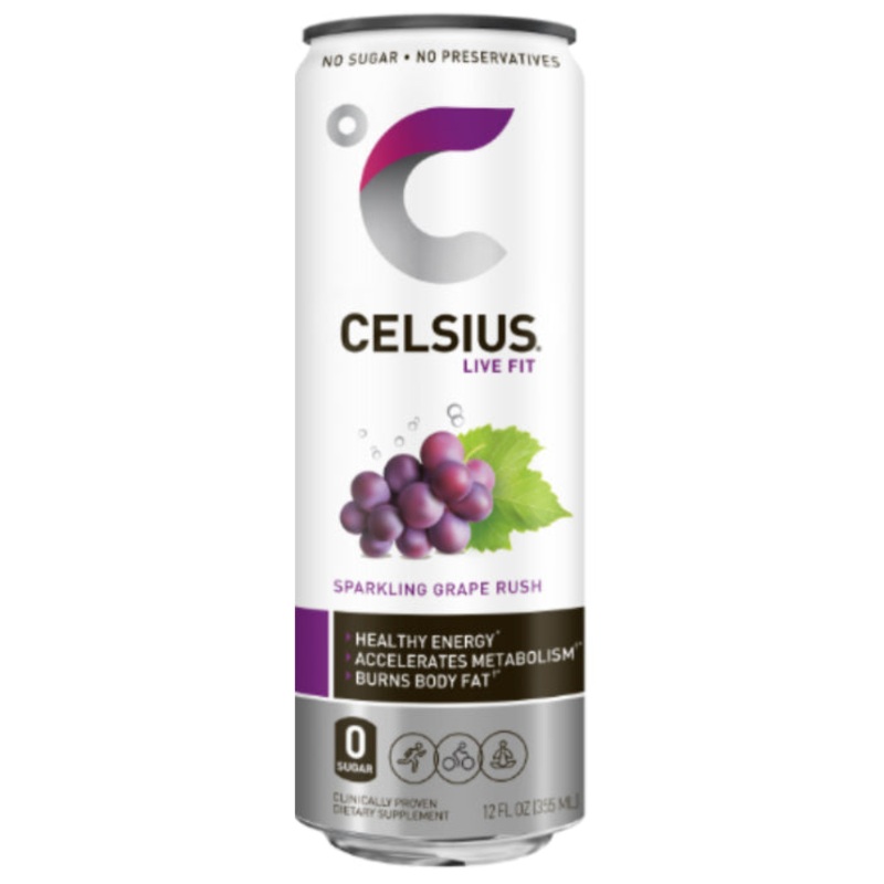 Celsius Grape Rush (12oz Can)