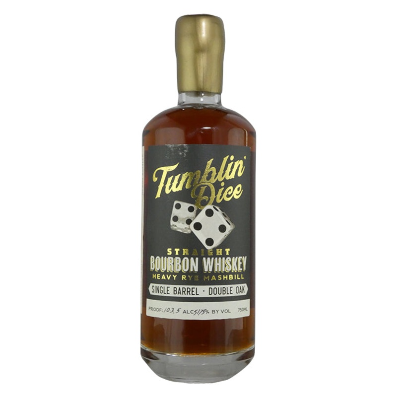 Tumblin Dice Double Oaked Heavy Rye Single Barrel #2 Whiskey Schneider's 103.5 (750ml)