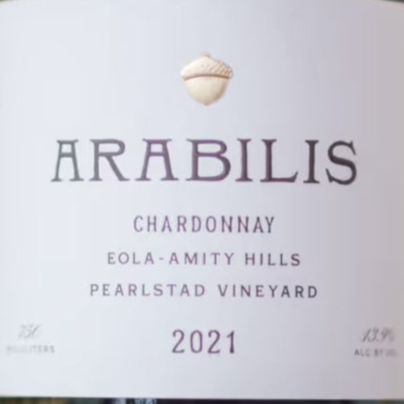 Arabilis Pearlstad Vineyard Eola-Amity Hills Chardonnay - 2021 (750ml)