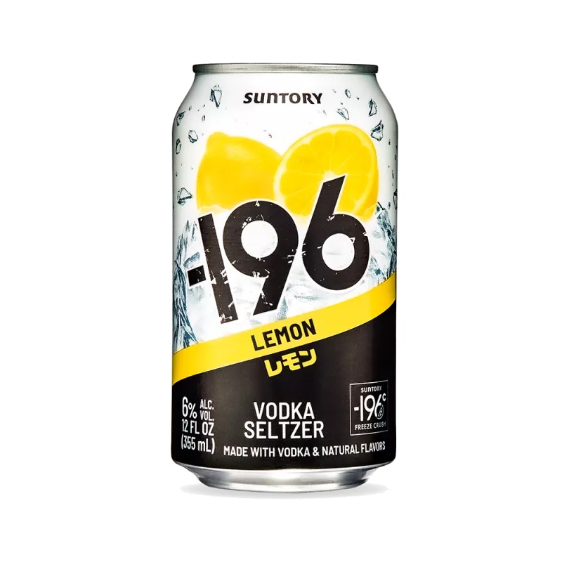 Suntory -196 Lemon Vodka Seltzer (12oz Can 4 Pk)