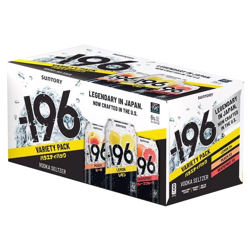 Suntory -196 Vodka Seltzer Variety Pack (12oz Can 8 Pk)